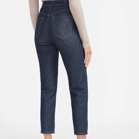 Super High Waisted Side Buckle Mom Jeans - Picture 2 of 4